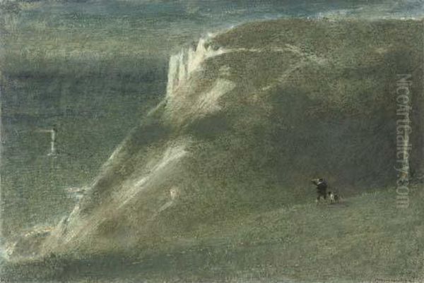 Beachy Head Oil Painting by Albert Goodwin