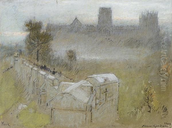 York Walls Oil Painting by Albert Goodwin