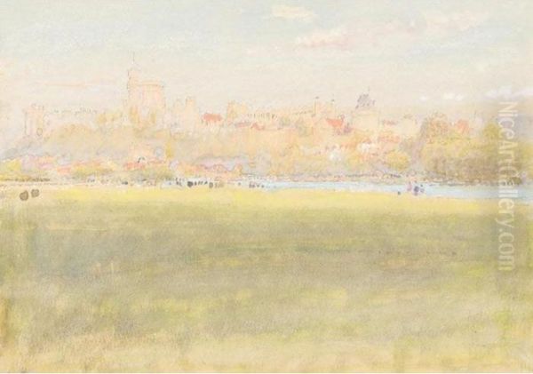 Windsor Oil Painting by Albert Goodwin