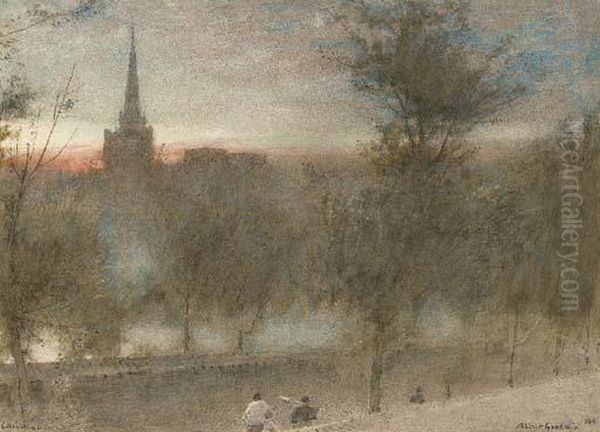 Chichester Oil Painting by Albert Goodwin