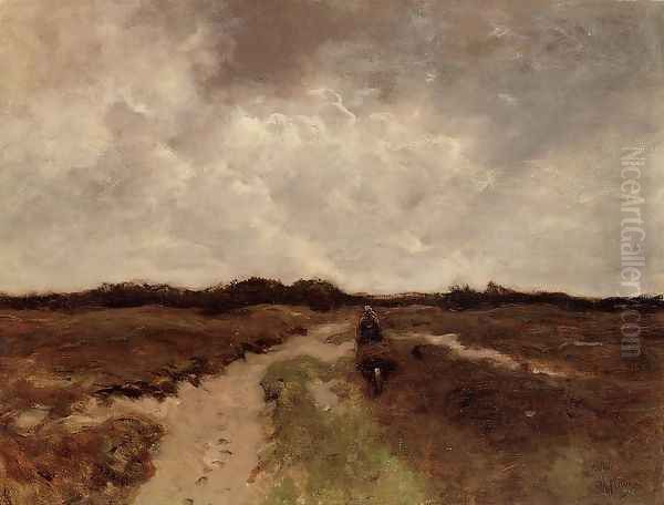 Crossing the Heath Oil Painting by Anton Mauve