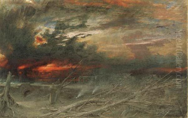 Apocalypse Oil Painting by Albert Goodwin