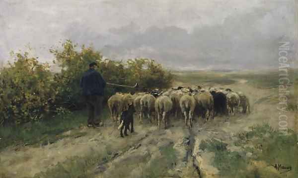 Returning Home, End of the Day Oil Painting by Anton Mauve