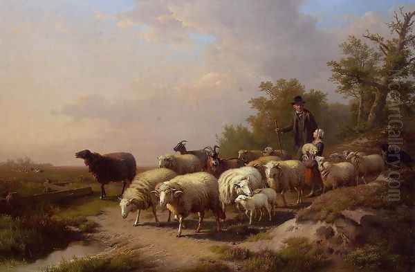 Tending the Flock Oil Painting by Anton Mauve