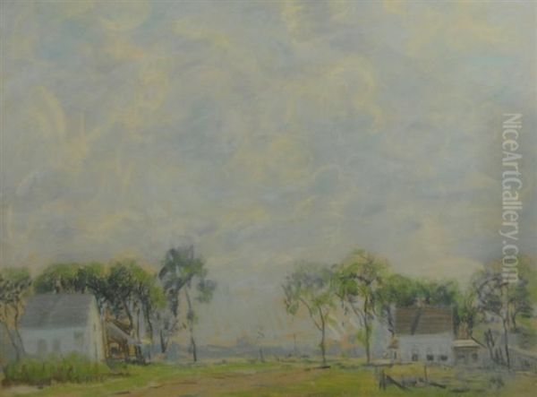 Spring In Milton Oil Painting by Arthur C. Goodwin