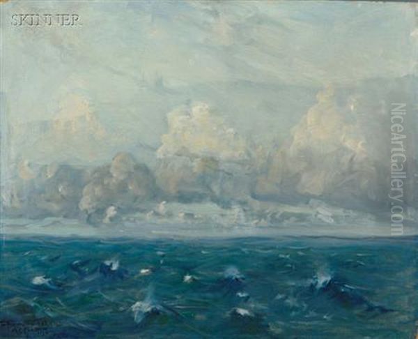 Off Shore Oil Painting by Arthur C. Goodwin