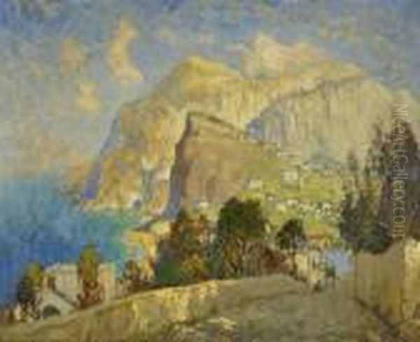 Monte Solaro Auf Capri Oil Painting by Konstantin Ivanovich Gorbatov