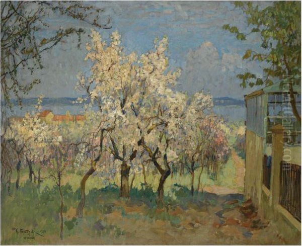 Flowering Trees, Werder by Konstantin Ivanovich Gorbatov