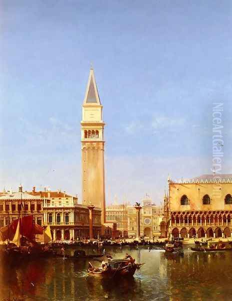 The Grand Canal, Venice Oil Painting by Jean Baptiste van Moer