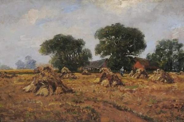 Les Meules Oil Painting by Konstantin Ivanovich Gorbatov