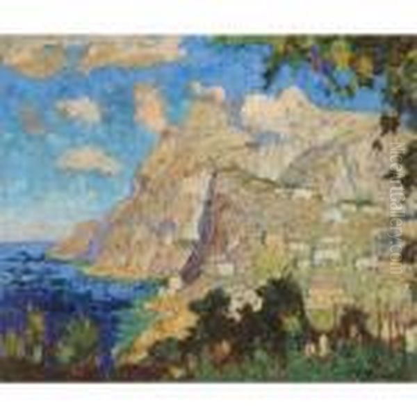 Capri Oil Painting by Konstantin Ivanovich Gorbatov