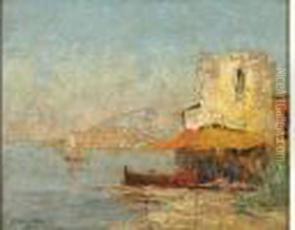 Apres La Peche Oil Painting by Konstantin Ivanovich Gorbatov