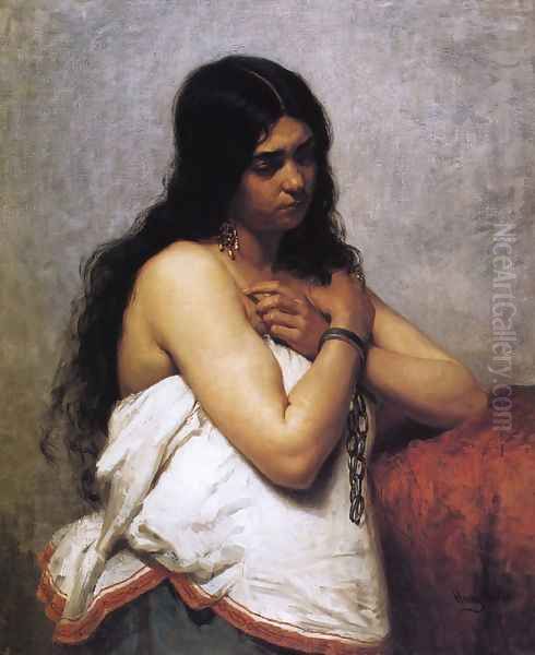 Quadroon Girl Oil Painting by Henry Mosler