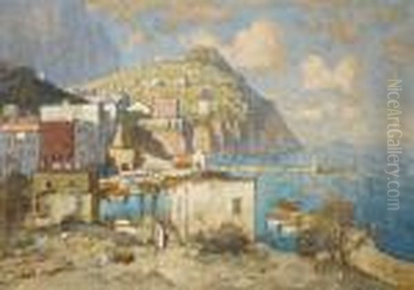 Capri Oil Painting by Konstantin Ivanovich Gorbatov