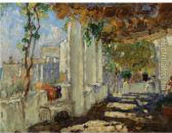 Capri Oil Painting by Konstantin Ivanovich Gorbatov