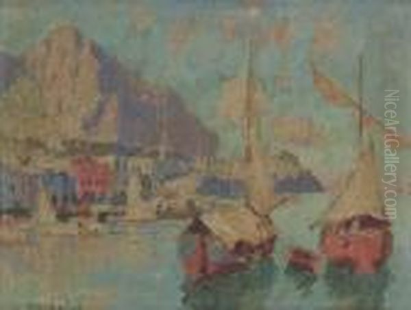 Capri Oil Painting by Konstantin Ivanovich Gorbatov