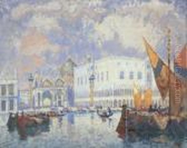 In Venedig Oil Painting by Konstantin Ivanovich Gorbatov