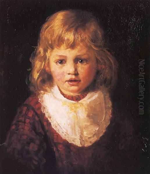 Heidi Oil Painting by Henry Mosler