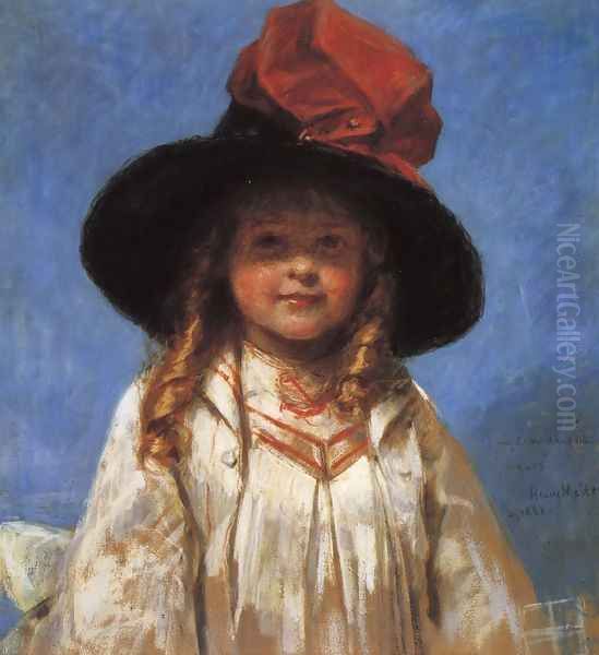 Portrait of Agnes Oil Painting by Henry Mosler