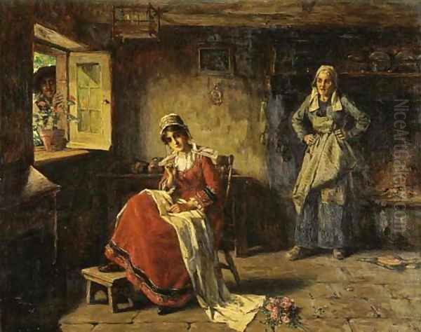 The Secret Visitor Oil Painting by Henry Mosler