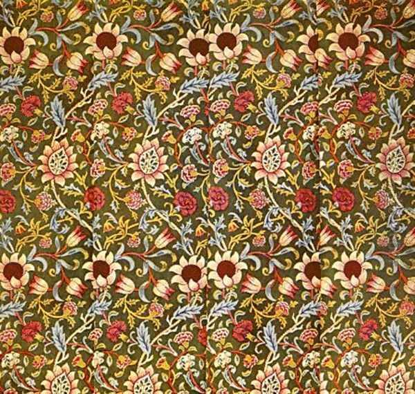 Evenload Chintz Oil Painting by William Morris