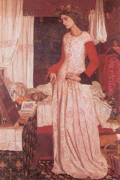 Guinevere Oil Painting by William Morris