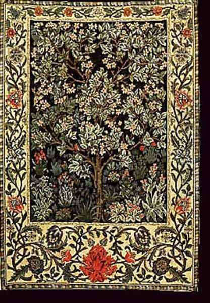 The Tree of Life Oil Painting by William Morris