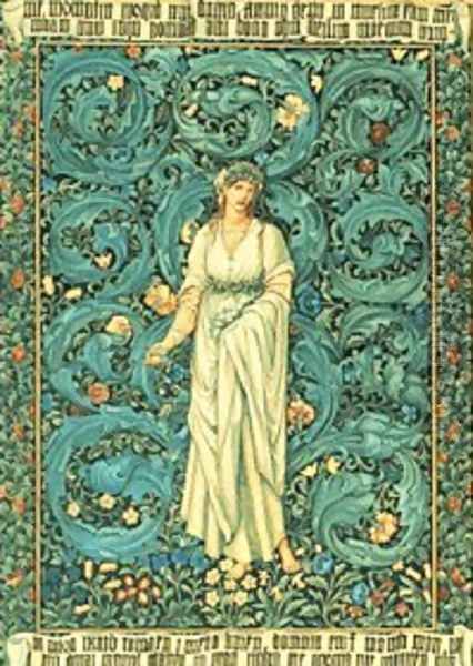 Flora Oil Painting by William Morris