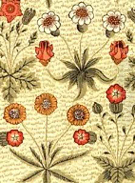 Daisy Oil Painting by William Morris