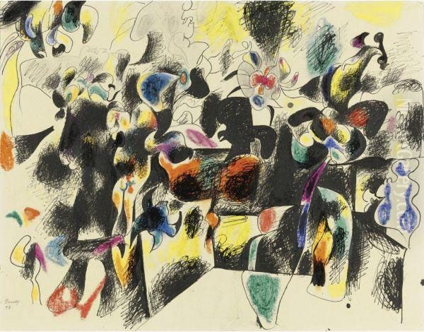 Housatonic Oil Painting by Arshile Gorky