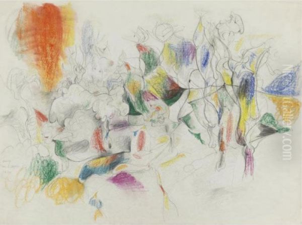 Untitled Oil Painting by Arshile Gorky