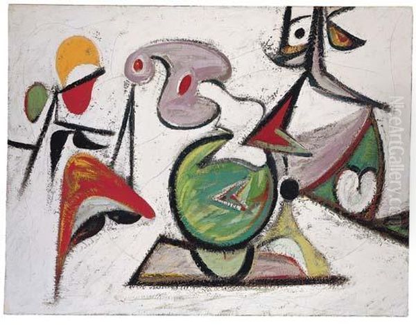 Khorkom Oil Painting by Arshile Gorky