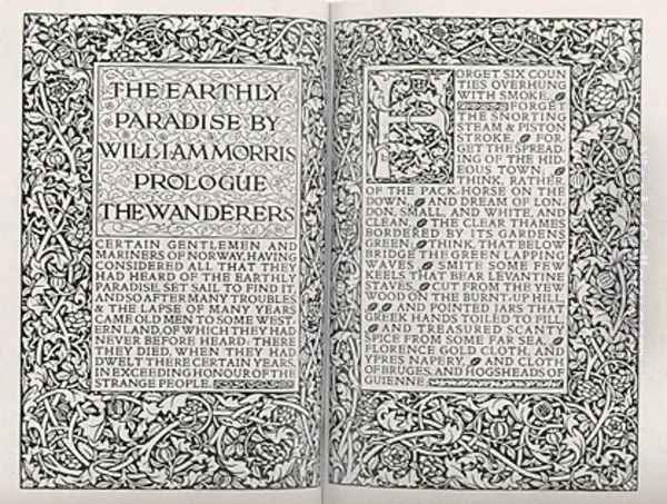 Book Illustration: This Earthly Paradise Oil Painting by William Morris