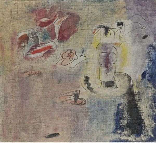 Untitled Oil Painting by Arshile Gorky