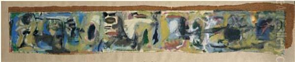 Frieze, Circa 1948 Oil Painting by Arshile Gorky