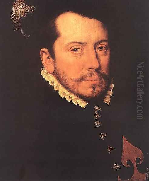 Knight of the Spanish St James Order 1558 Oil Painting by Anthonis Mor Van Dashorst