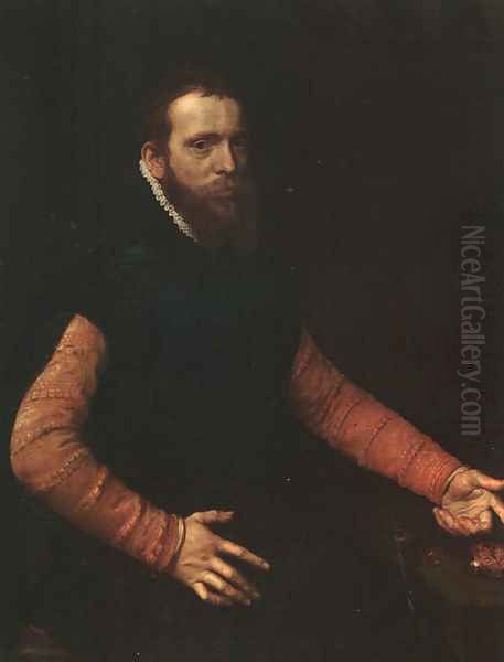 Portrait of a Goldsmith 1564 Oil Painting by Anthonis Mor Van Dashorst