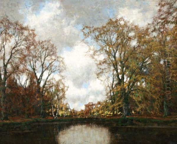 Bosvijver Oil Painting by Arnold Marc Gorter