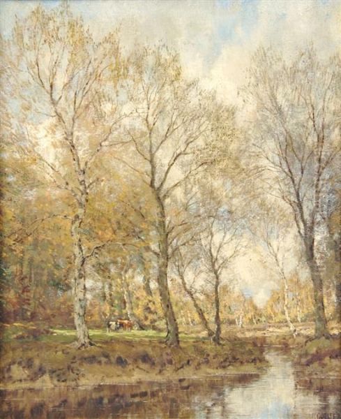 Autumn Sun Oil Painting by Arnold Marc Gorter