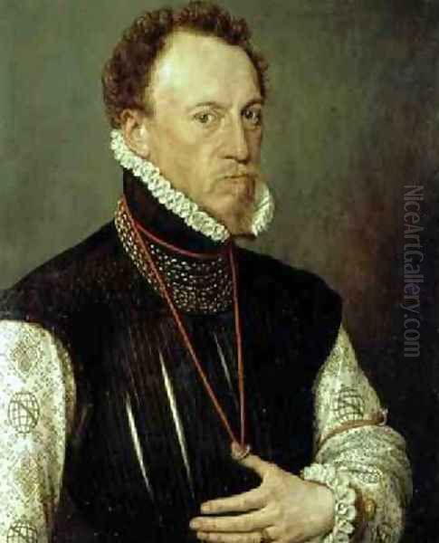 Sir Henry Lee 1533-1611 Oil Painting by Anthonis Mor Van Dashorst