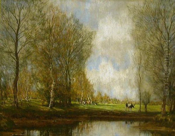 The Vordense Beek Oil Painting by Arnold Marc Gorter