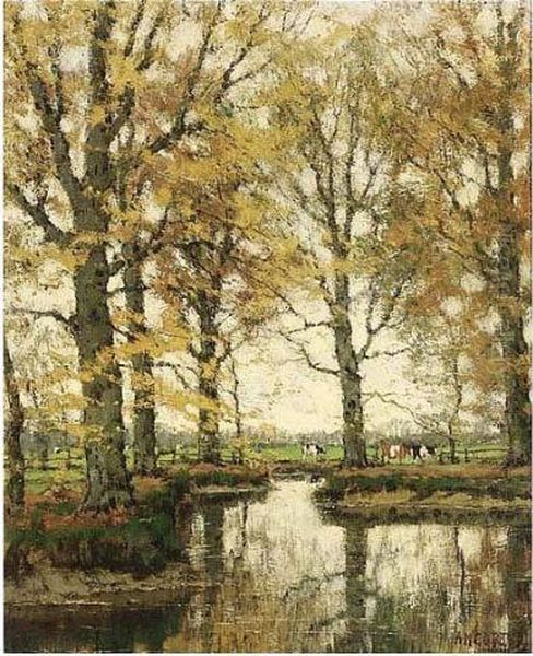 The Vordense Beek Oil Painting by Arnold Marc Gorter