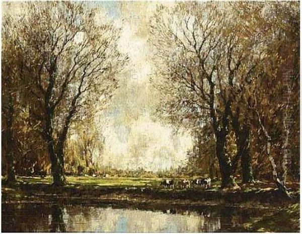 The Vordense Beek Oil Painting by Arnold Marc Gorter