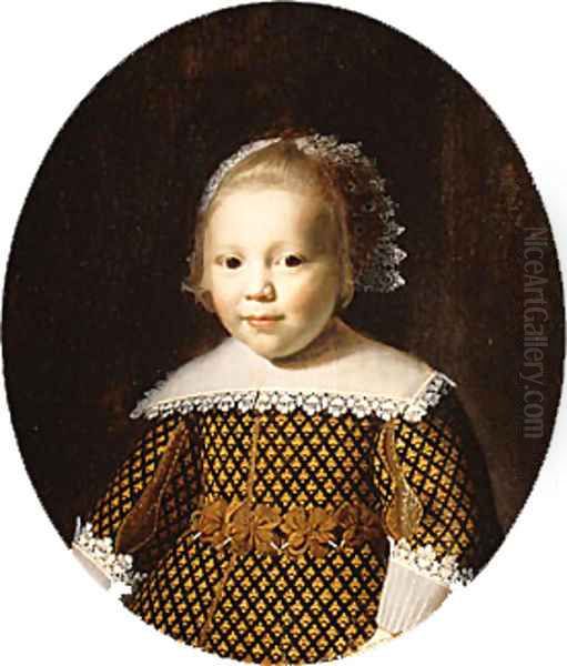 Portrait of a Young Girl Oil Painting by Paulus Moreelse