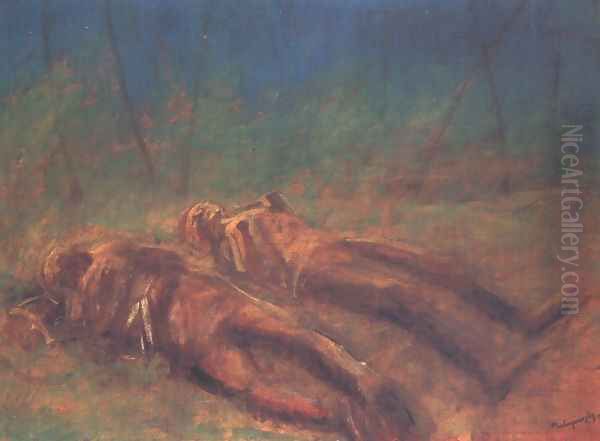 Evanescence c. 1917 Oil Painting by Laszlo Mednyanszky