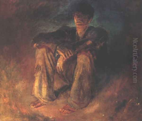 Down-and-out after 1898 Oil Painting by Laszlo Mednyanszky