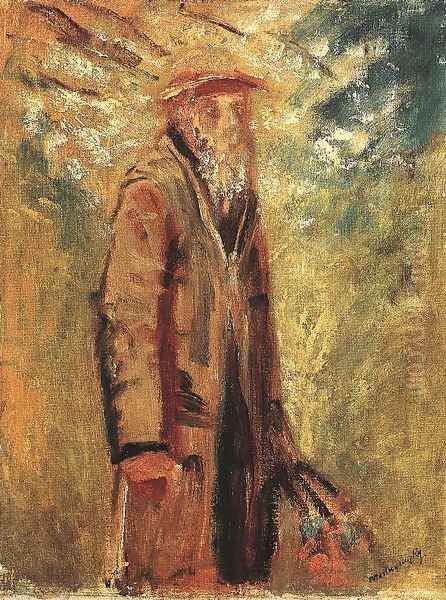 Old Man 1915-18 Oil Painting by Laszlo Mednyanszky