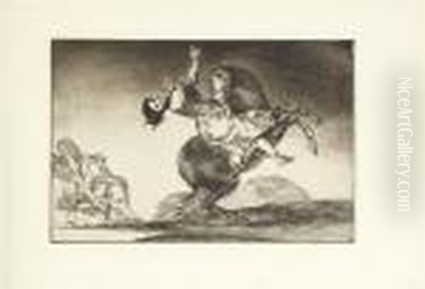 Los Proverbios Oil Painting by Francisco De Goya y Lucientes