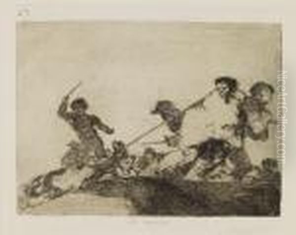 Lo Merecia Oil Painting by Francisco De Goya y Lucientes