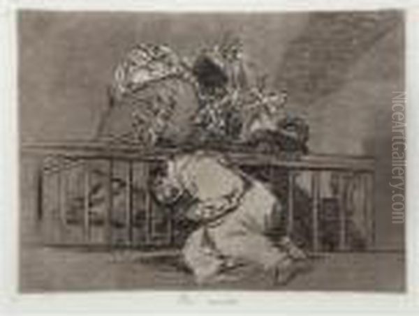 Asi Sucedio (from Los Desastres De La Guerra) Oil Painting by Francisco De Goya y Lucientes